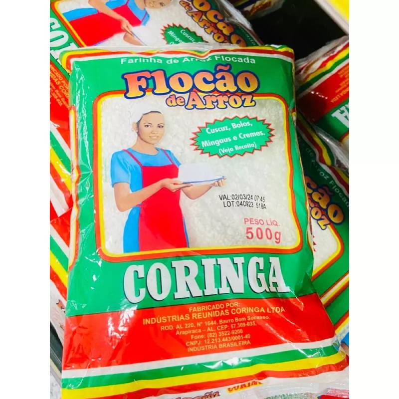 Flocão de Arroz Coringa 500 g Kit com 04 unidades - 1