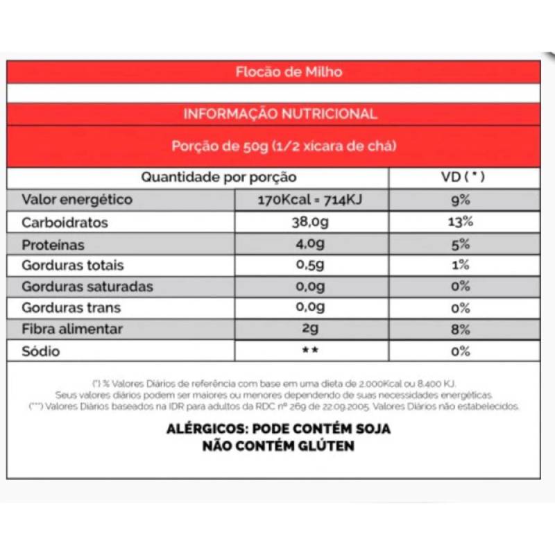 Flocão de Milho Coringa 500 gramas - Kit 5 unidades - 2