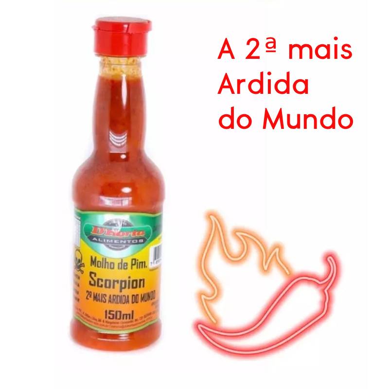 Molho de pimenta Scorpion Cremoso D Horta -A Segunda mais Ardida - 1